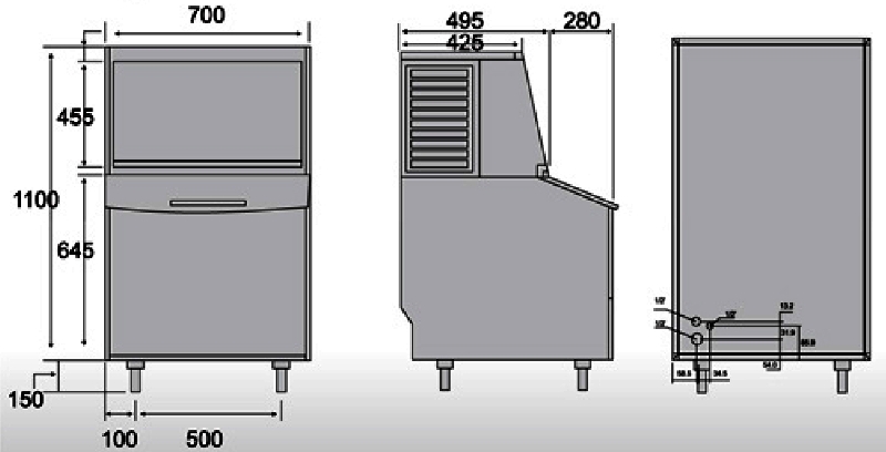 Banner Tomori JM Series crescent ice maker